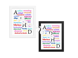 ADHD Free Printable Sign, Wall Art -- Download for FREE!!!