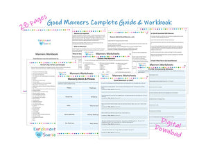 good manners workbook for kids
