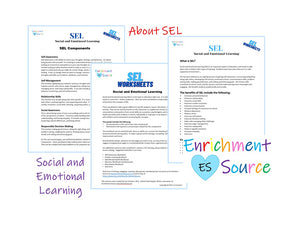 Social and Emotional Learning (SEL) Worksheet Bundle