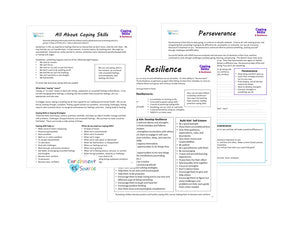 Coping Skills & Resilience Workbook for Kids & Teens