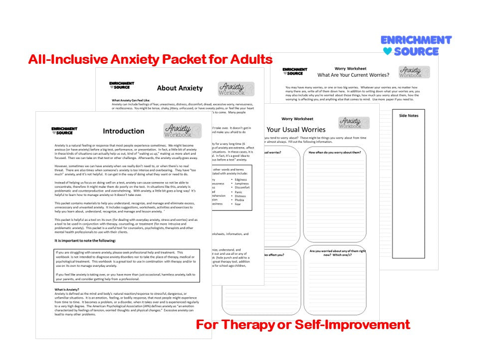 Anxiety Workbook for Adults