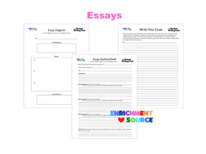 Writing Lesson Worksheet Packet