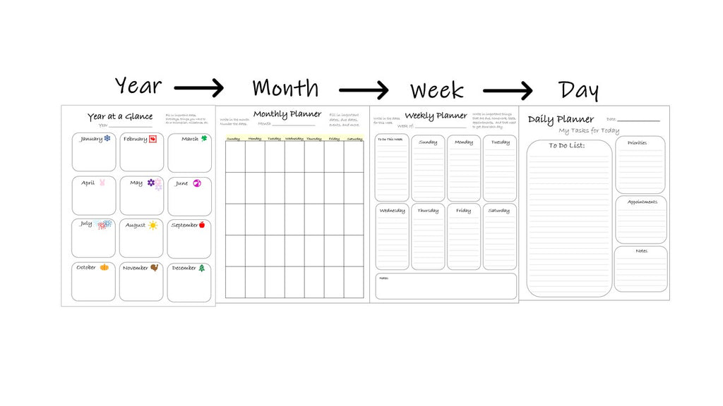 adhd planner pages