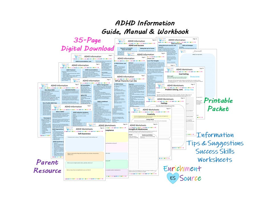 adhd information guide, manual, workbook