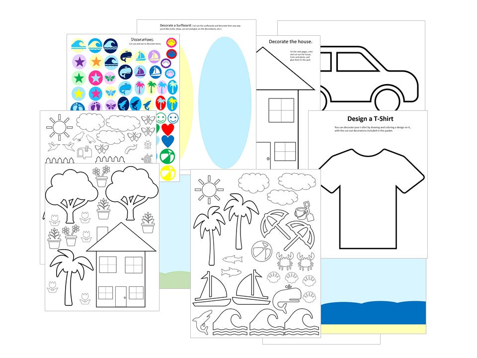 kids home fun activities printable