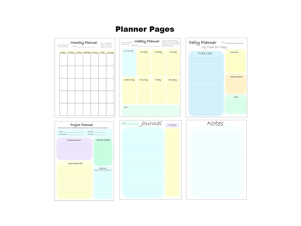 Home Learning Visual Bundle