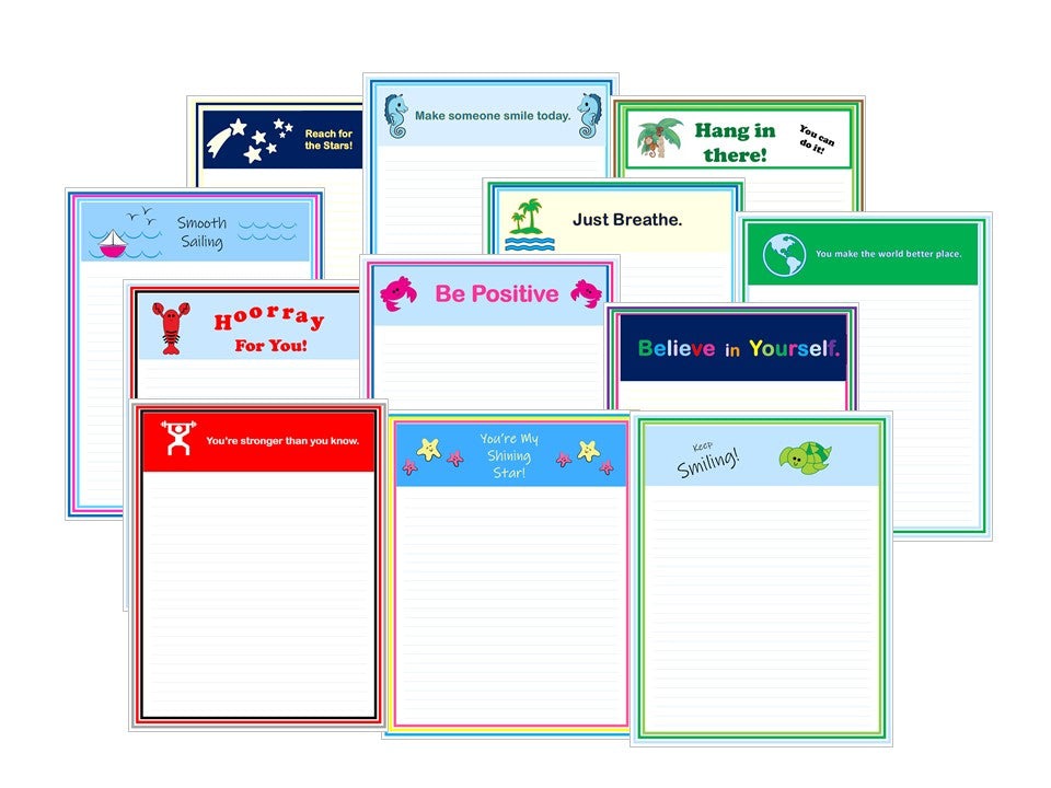 Kids Colorful Positive Vibes Journal