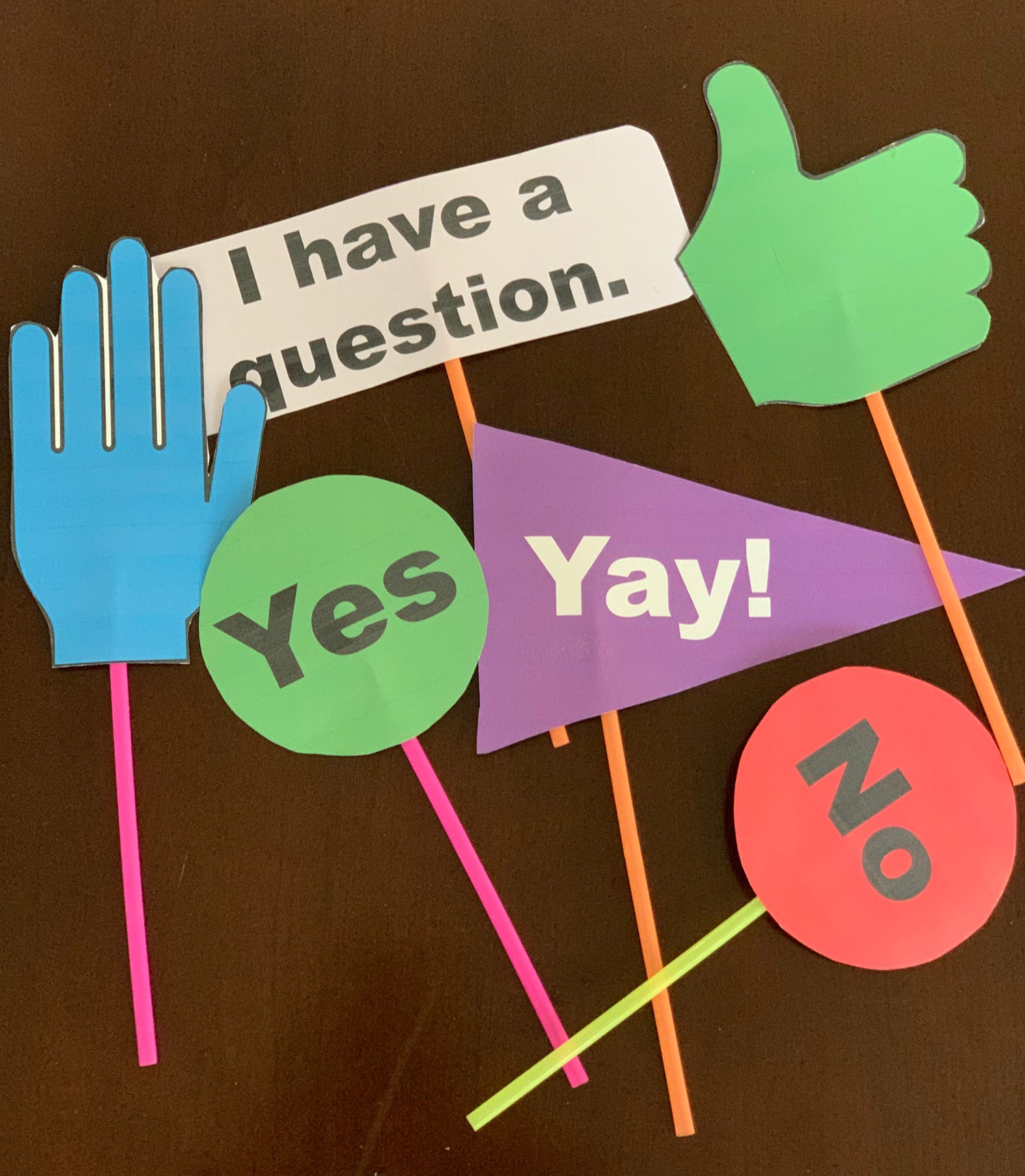 Fun, Printable Distance Learning Response Signs