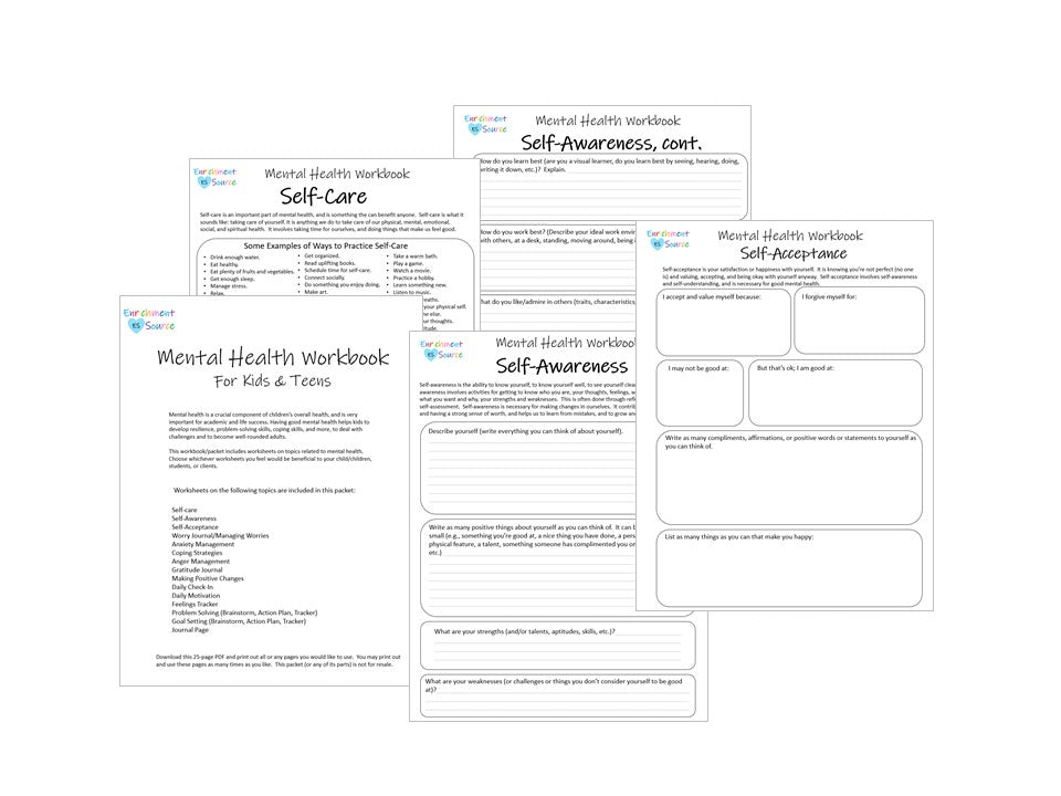 mental health workbook