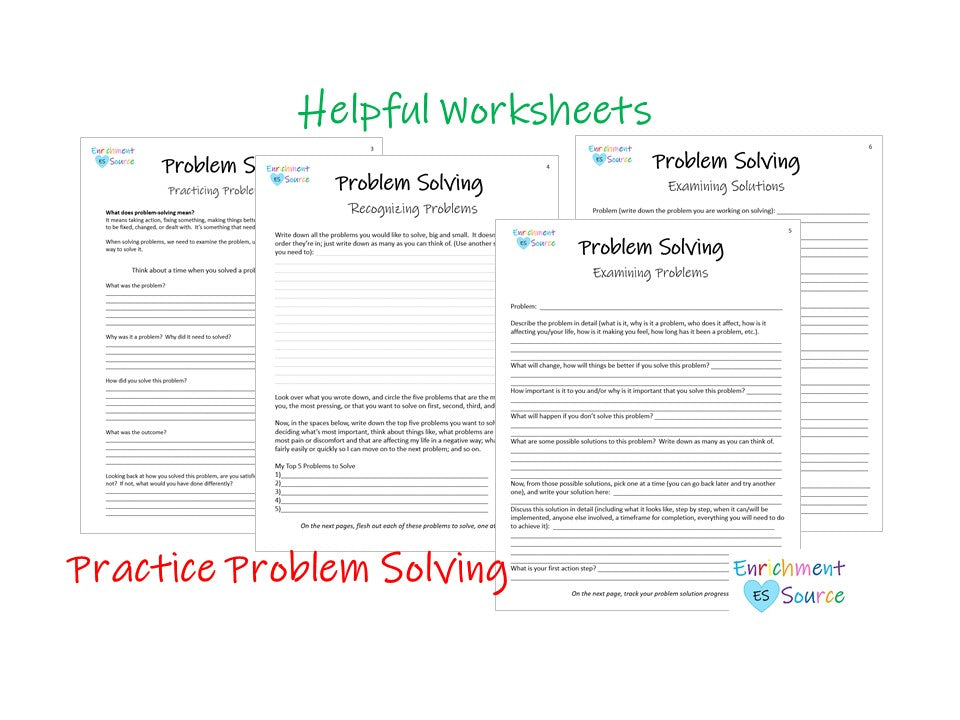 Problem Solving Printable Workbook for Kids and Teens