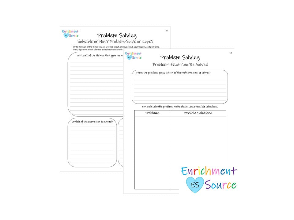 Problem Solving Printable Workbook For Kids And Teens Enrichment Source