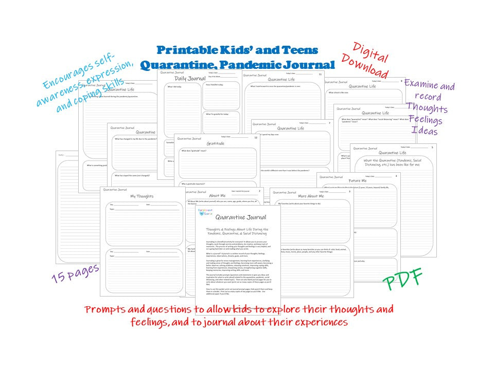 Daily Quarantine Journal for Kids