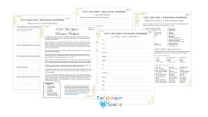 2022 New Year's Resolution Packet - Journal, Workbook, Planner