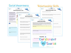 Social and Emotional Learning (SEL) Worksheet Bundle