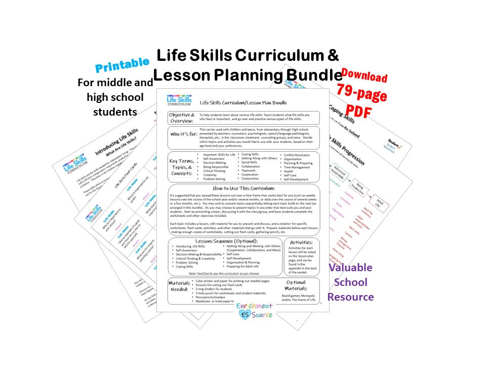Life Skills Curriculum And Lesson Planning Bundle For Middle And High life-skills-curriculum-and-lesson-planning-bundle-for-middle-and-high