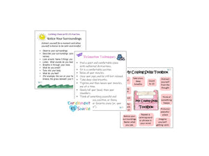 Coping Skills Cards - Printable PDF with 8 Cards for Kids