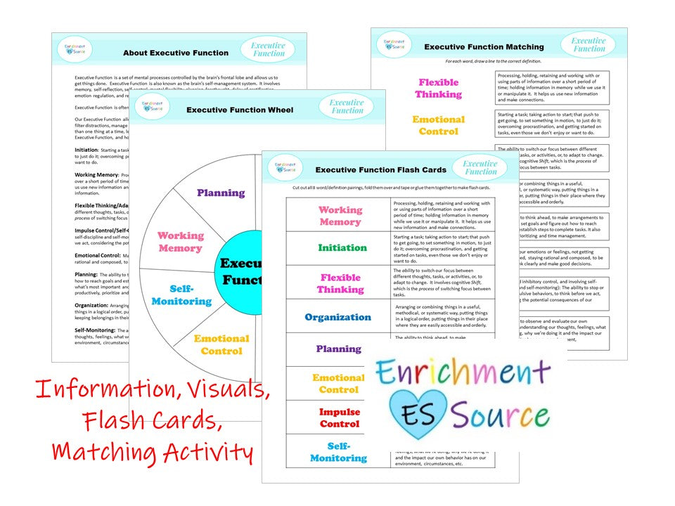 Excutive Function Workbook for Kids and Teens with ADHD