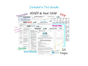 ADHD Parent Mega Bundle: 4 in 1 Packet for Helping Your Child with ADHD