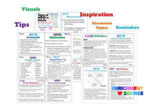 ADHD Visual Reminder Cards for Display and Therapy