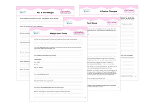 Psychology-Based Weight Loss and Wellness Packet: Workbook, Guide, Planner, Journal