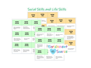Social Skills Flash Cards Printable with 117 Cards